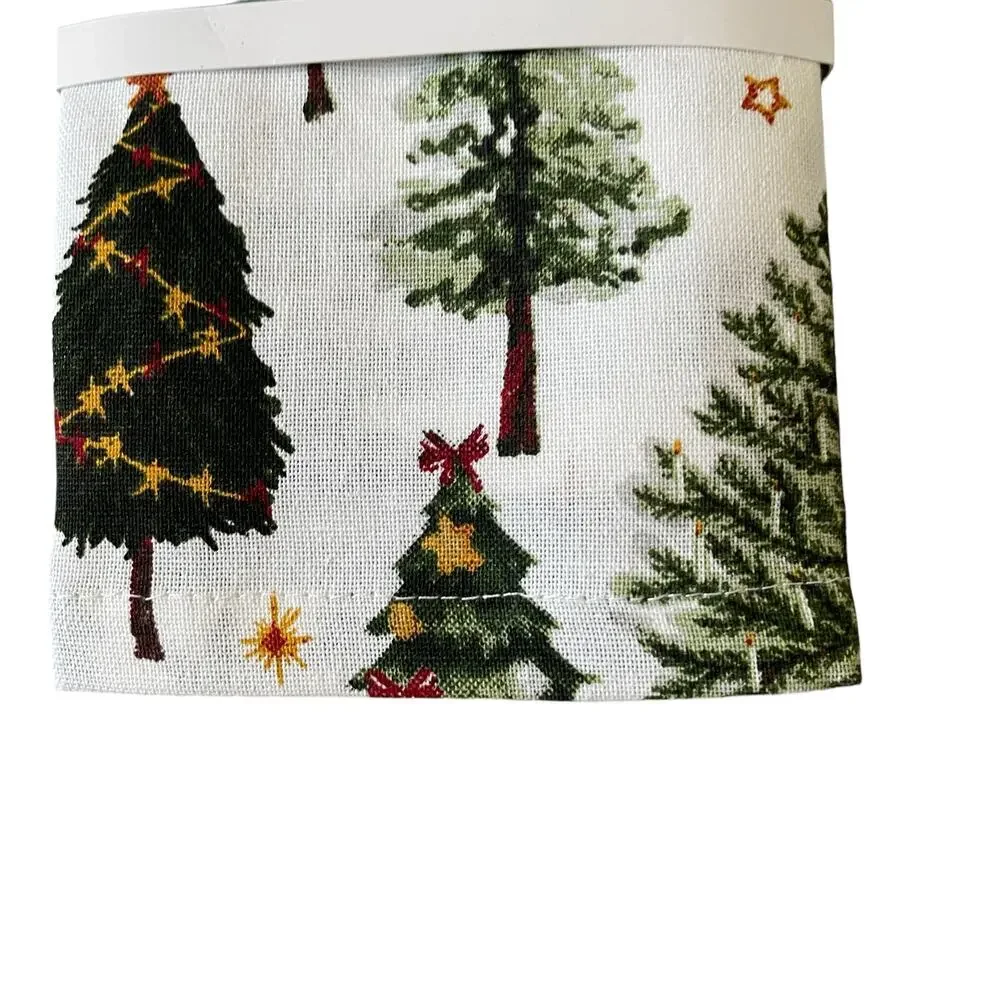 Rachel Ashwell Farmhouse CHRISTMAS TREE Cotton Napkins 12pc Green White New